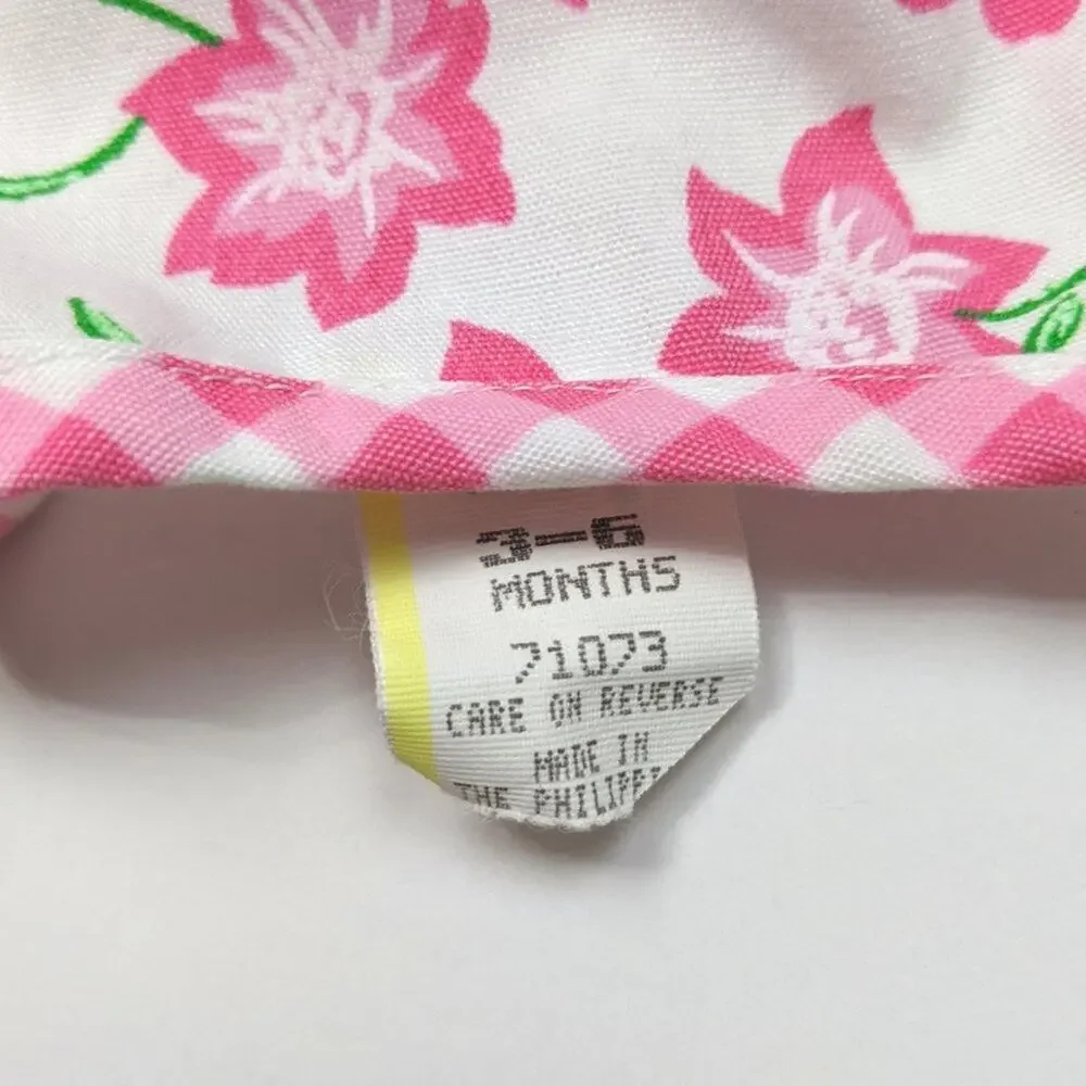 Vintage Floral Bubble Romper Sz 6-9m